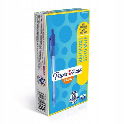 Długopis automatyczny Paper Mate Inkjoy 100 RT niebieski na Arena.pl