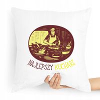 Poduszka Dla Kucharza Prezent Najlepszy Kucharz Z Nadrukiem Ze Zdjęciem