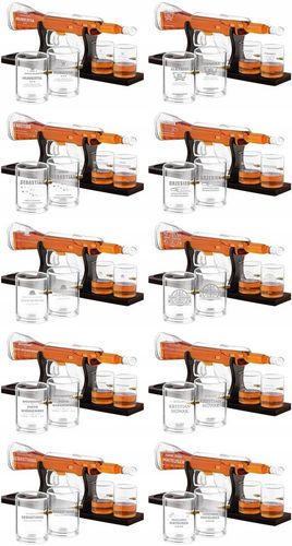 Zestaw do Whisky Karafka Karabin 4 Szklanki Grawer na Urodziny dla Faceta na Arena.pl