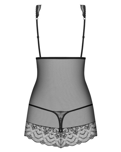 Firella koszulka i stringi czarna - Obsessive L/XL zdjęcie 4
