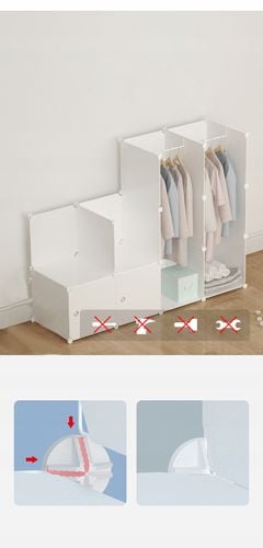 DUŻA SZAFA MODUŁOWA REGAŁ GARDEROBA XXXL SZAFKA na Arena.pl