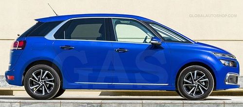 CITROEN C4 PICASSO - Listwy CHROM na drzwi boczne dekoracyjne chromowane na Arena.pl