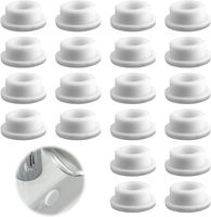 Zaślepki Gumowe do Zlewu Wanny Otworów Zatyczki Białe Zestaw 20 Sztuk