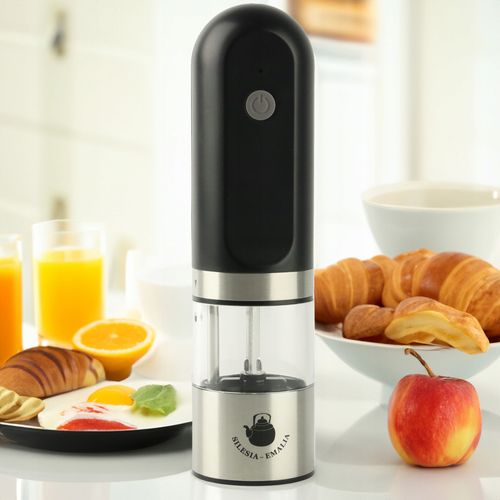 MŁYNEK ELEKTRYCZNY DO MIELENIA CZARNY PRZYPRAW SOLI PIEPRZU PRZYPRAW NA USB na Arena.pl