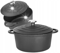 Garnek żeliwny ciężki żeliwo 26cm 4.8L ROSSNER KL1500