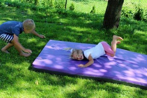 materac gimnastyczny Sport 150x100x10 trzyczęściowy na Arena.pl