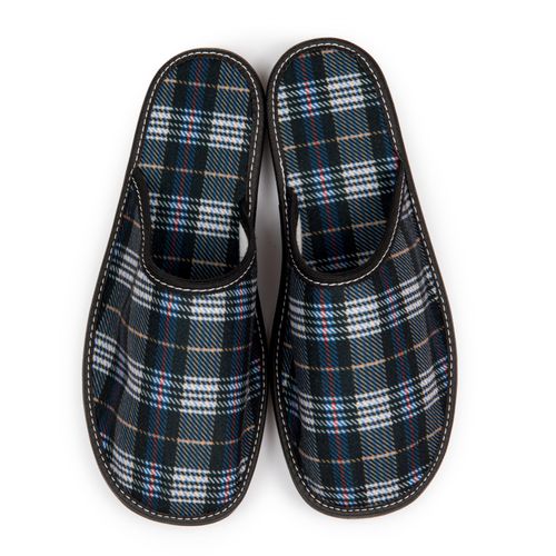 Kapcie męskie materiałowe w kratę na Arena.pl