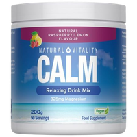NATURAL VITALITY Calm Relaxing Drink Mix, smak malinowo-cytrynowy (200 g)