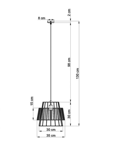 Lampa wisząca GATE czarny na Arena.pl