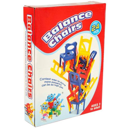 Gra zręcznościowa rodzinna spadające krzesła balansujące krzesełka 24 el. na Arena.pl