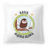 Poduszka Biała 40X40 Cm Dla Sofii Córki Dziecka Z Nadrukiem Ze Zdjęciem