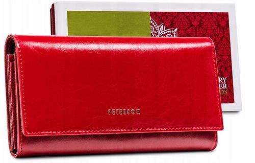 PETERSON pojemny portfel skórzany damski bigiel na Arena.pl