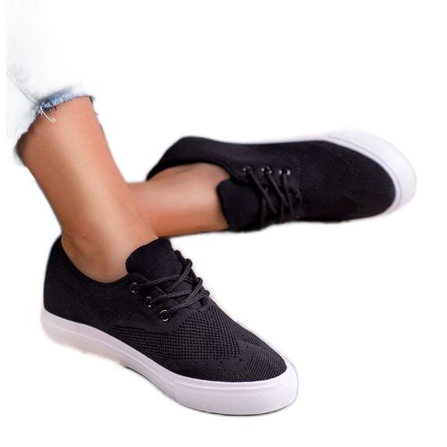 Czarne Tekstylne Trampki r.36 na Arena.pl