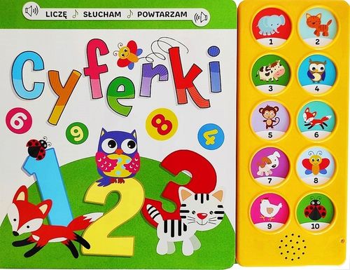 KSIĄŻKA DŹWIĘKOWA INTERAKTYWNA CYFERKI LICZĘ SŁUCHAM POWTARZAM na Arena.pl