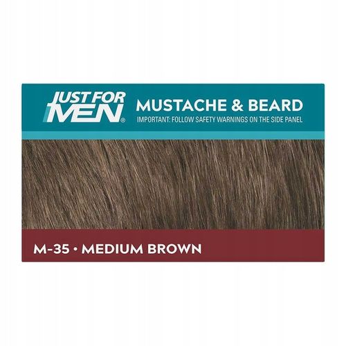 Farba do brody Odsiwiacz Just For Men M35 Brązowy Średni brąz + Aplikator na Arena.pl
