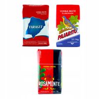 Yerba Mate Rosamonte Pajarito Taragui 3x1kg Zestaw