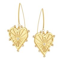 kolczyki z sercem z kolekcji bella (p23/zwe/03au)