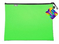 KOPERTA Z SUWAKIEM METALOWYM B4 38X29 CM ZIELONA TETIS