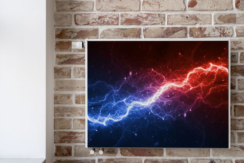 Mata MAGNETYCZNA Na Kaloryfer Błyskawica Abstrakcja 120cm x 60cm zdjęcie 6