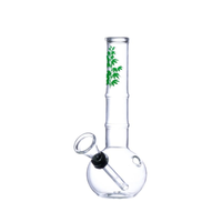 bongo szklane green leaves 17cm 12mm