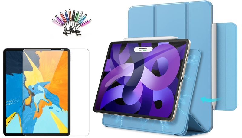 ETUI MAGNETIC DO APPLE IPAD AIR 4 10.9 2020 +SZKŁO zdjęcie 1