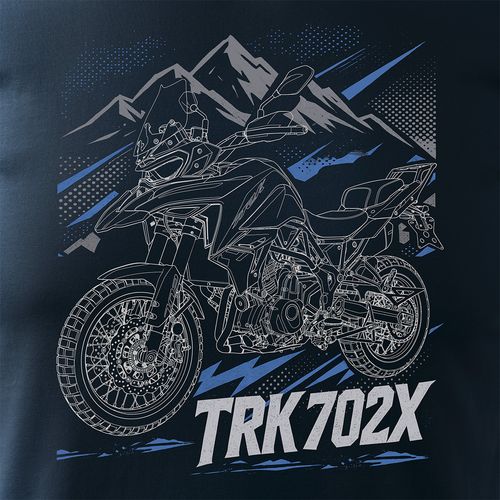 Koszulka z motocyklem Benelli TRK 702 X TRK702 TRK702X męska granatowa REGULAR L na Arena.pl