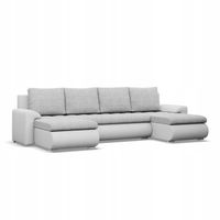 NAROŻNIK FORESTA U DUŻY SZARY BIAŁY KANAPA Rozkładana