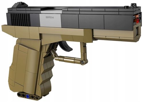 KLOCKI CADA BROŃ GLOCK 17 MECHANICZNY PISTOLET 338 ELEMENTÓW + 5 NABOI na Arena.pl