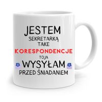 Kubek Prezent Dla Sekretarki Korespondencje Z Nadrukiem Ze Zdjęciem