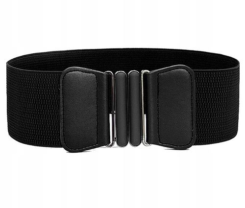 Pas Szeroki Czarny Damski Do Sukienki Elastyczny na Arena.pl