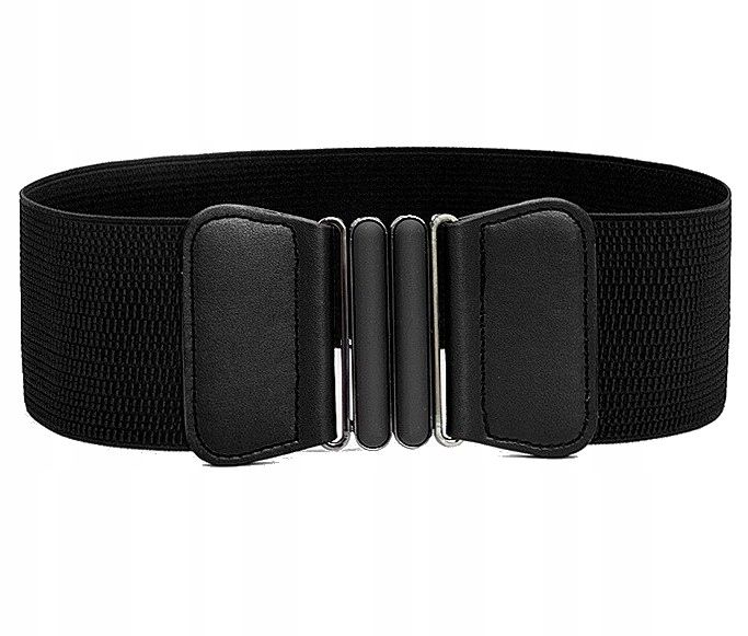 Pas Szeroki Czarny Damski Do Sukienki Elastyczny zdjęcie 2