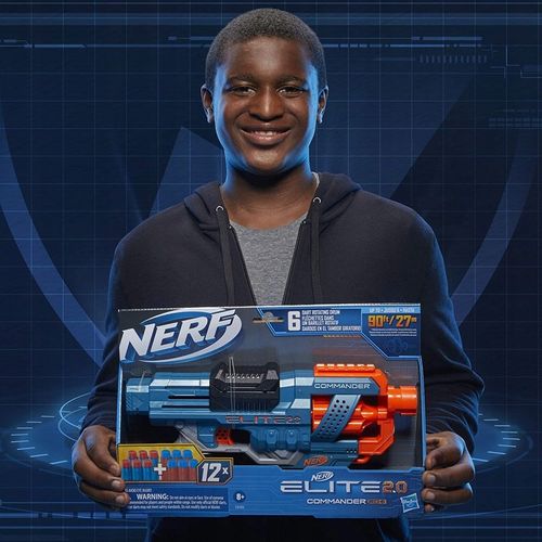 PISTOLET NERF ELITE COMMANDER ELEKTRONICZNA TARCZA dodatkowe strzałki na Arena.pl