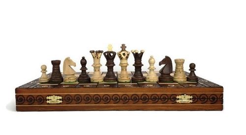 SZACHY AMBASADOR ORYGINAŁ 54 x 54 cm PUDEŁKO LUX na Arena.pl