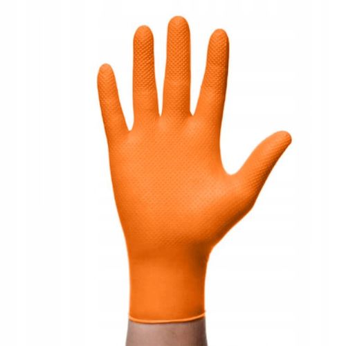 Rękawice Nitrylowe Mercator GOGRIP ORANGE Pomarańczowe 50 sztuk L na Arena.pl