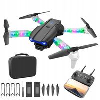 DRON E99D KAMERA ZDALNIE STEROWANY Z KOLOROWYM ŚWIATŁEM DO POCZĄTKUJĄCY