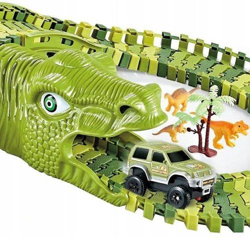 OGROMNY TOR SAMOCHODOWY DINOZAURY PARK DINOZAURÓW XXL 300 cm + AUTKO TUNEL na Arena.pl