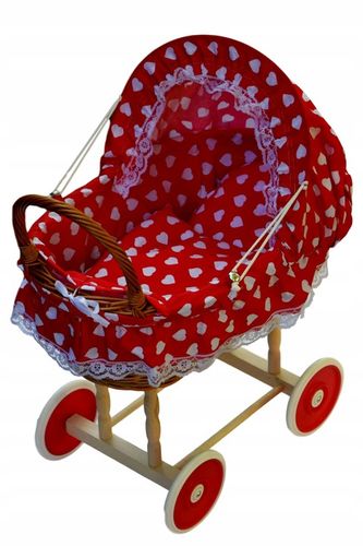 Wiklinowy wózek dla lalek wozek wózki 16 kolorów na Arena.pl