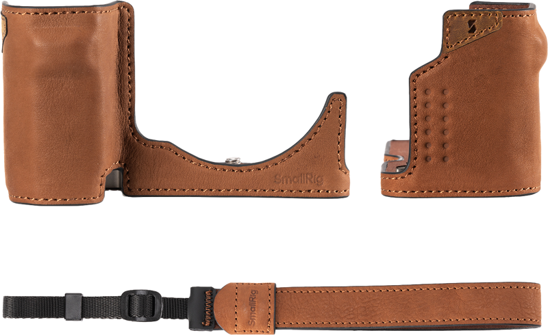 SmallRig 4889 Skórzane etui do Sony ZV-E10 II brązowy zdjęcie 2