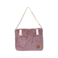 Plecak Fioletowy Sztruksowy – Elegancki Plecak i Torebka