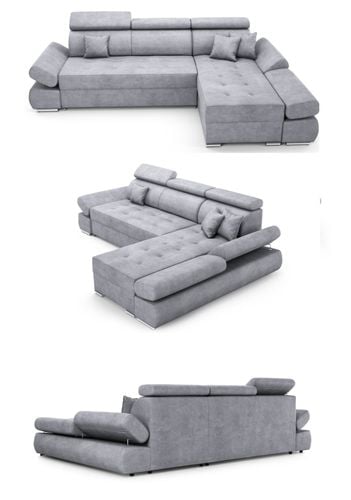 Narożnik Kalifornia rogówka ruchome zagłówki dwa wzory do wyboru na Arena.pl