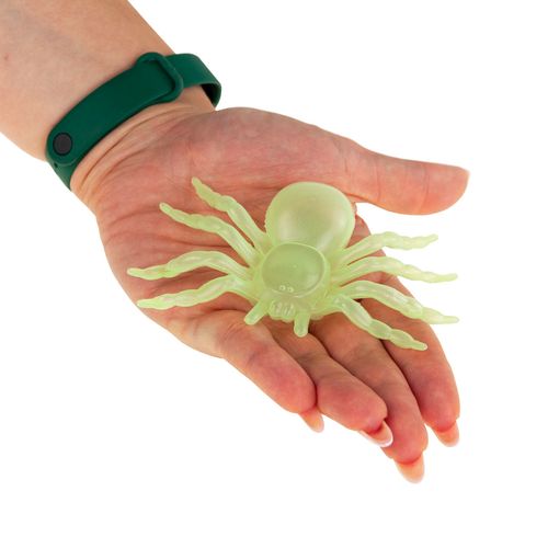 PAJĄKI HALLOWEEN SZTUCZNE 2SZT ŚWIECĄCE W CIEMNOŚCI FLUORESCENCYJNE na Arena.pl