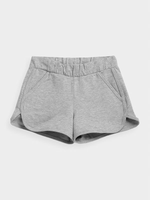 4F Spodenki dresowe bawełniane dziewczęce Szare Rozmiar 128cm