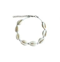 Bransoletka damska na nogę muszelki