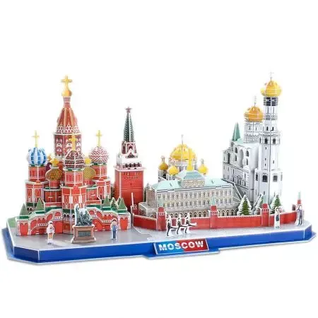 Puzzle 3D 204 elementy. City Line. Moskwa zdjęcie 3