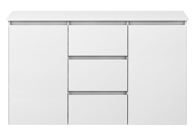 KOMODA MEGAN K3 BIAŁA na ubrania do salonu przedpokoju sypialni zdjęcie 4