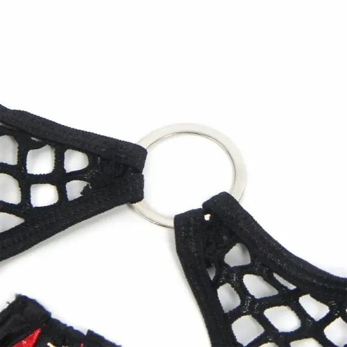 subblime biustonosz l/xl czerwony lakierowany z siatką na zamek na Arena.pl