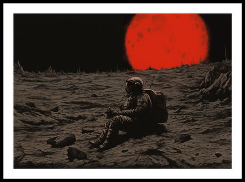 Plakat 70x50cm Samotność w Kosmosie na Arena.pl