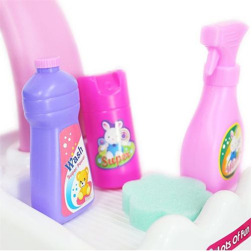 ZESTAW DO SPRZĄTANIA dla dzieci ODKURZACZ WCIĄGA WÓZEK MOP MIOTŁA SPRAY na Arena.pl