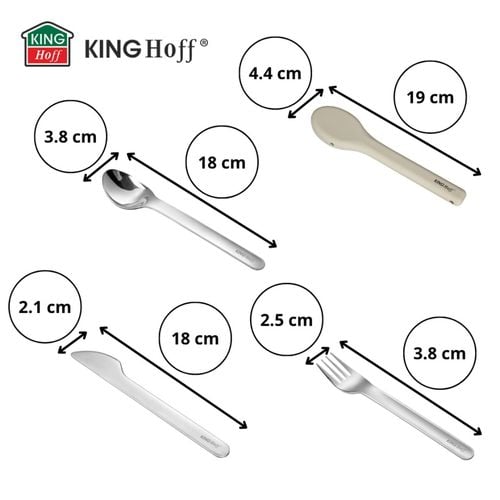 zestaw sztućców w etui do lunch boxów diet box kinghoff kh-1954 na Arena.pl