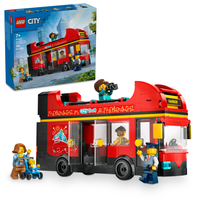 LEGO City Czerwony piętrowy autokar zestaw z pasażerami i kierowcą 60407